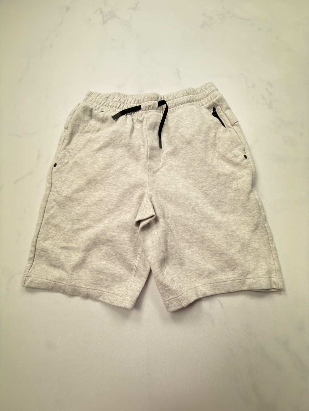 Gap Teen Minimalist Jogger Shorts Gray Modern Loose Fit - Teen Boys 18/20